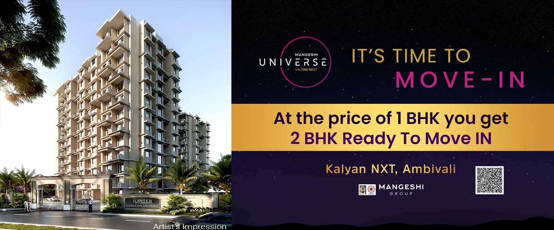 1 & 2bhk flats in Ambivali - Mangeshi Universe