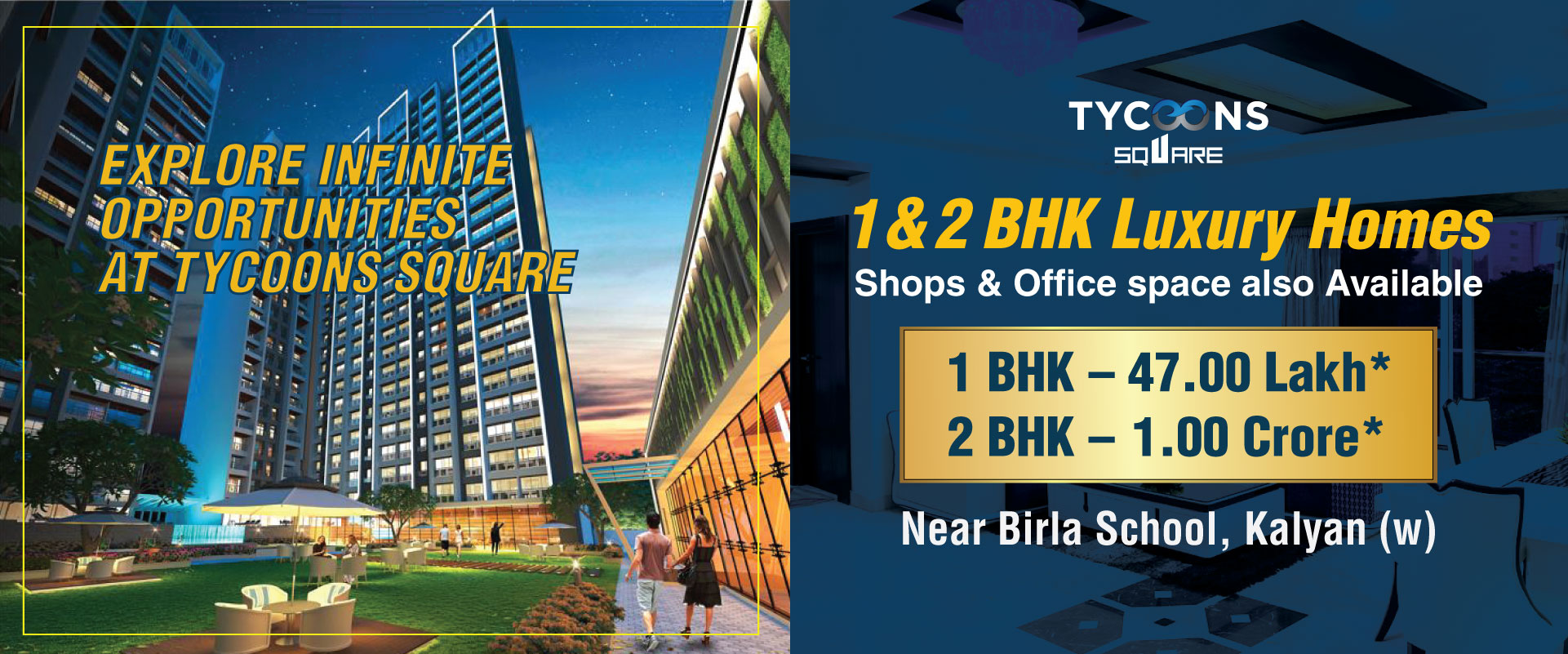 Tycoons Orbis Lavish 2 BHK Flats For Sale in Kalyan West