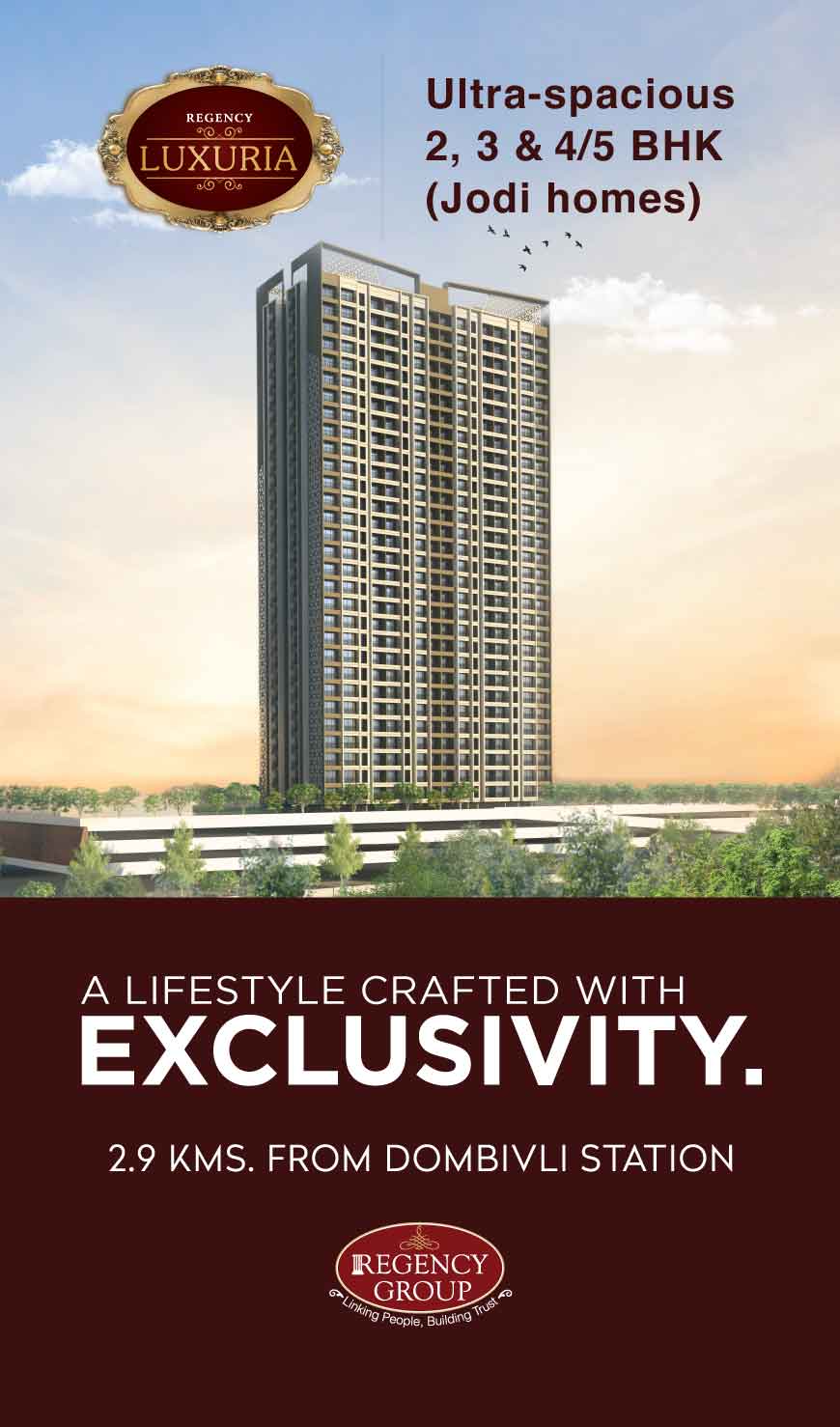 Regency Luxuria 2, 3 BHK and Jodi Flats For Sale in Dombivli