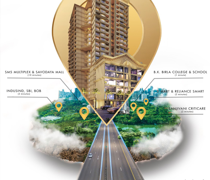 Khadakpada flat price 2bhk